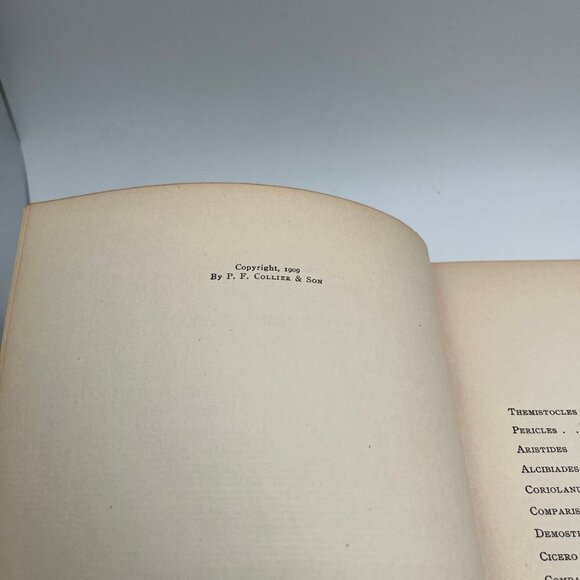 Harvard Classics 1909 Plutarch’s Lives Alumni Edition De Luxe Limited 1000 - Picture 9 of 11